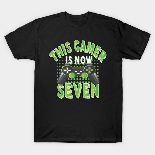 This Gamer Is Now Seven Years Old Boy Video Game Lover Party product T-Shirt by Grabitees